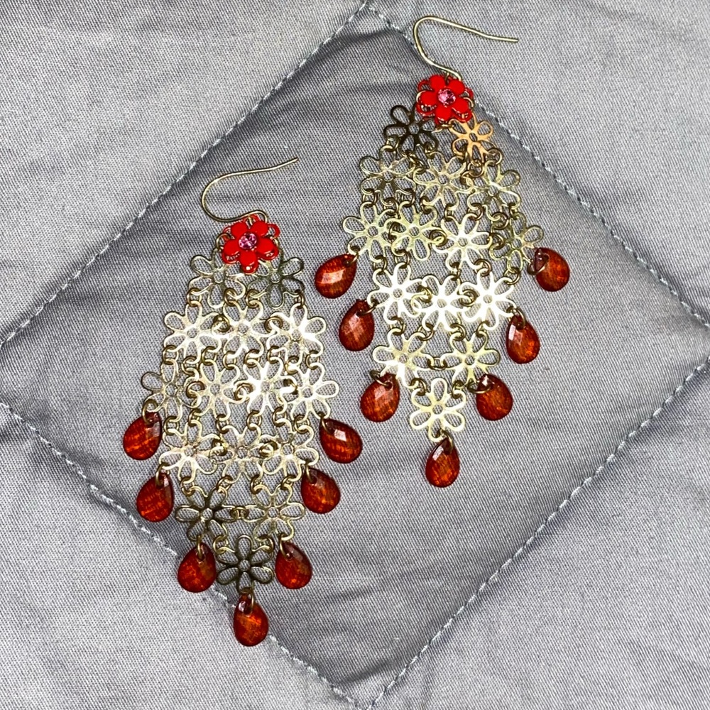 Flower Chain Earrings